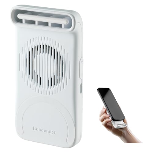 BENEUNDER Portable Handheld Fan, Magsafe Compatible Mini Small Hand Personal Fan with Magnetic Ring for All Device, 7000RPM Turbo Cooling, 4-Speed, Ultra-Lightweight for Gaming, Travel & Outdoor