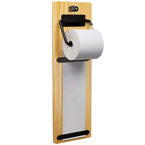 Excello Global Products Wall Mounted Note Paper Dispenser with a 160 Foot roll of Paper Included