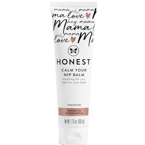 The Honest Company Mama Calm Your Nip Balm, Nourishing Soothing Nipple Cream for Nursing, Naturally Derived and Safe Sensitive Baby Skin, 1.75 fl oz