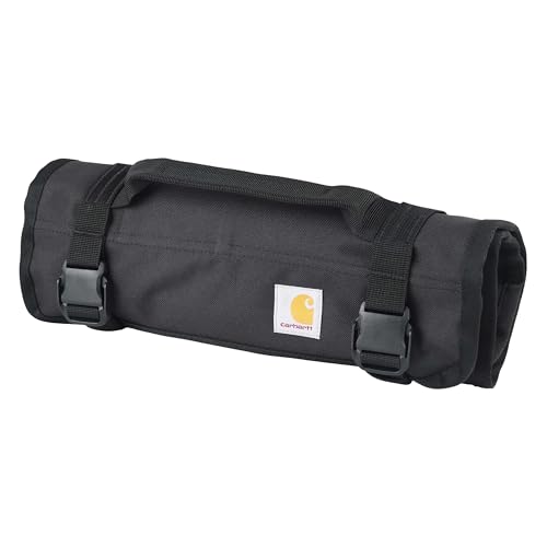 Carhartt Utility Roll Organizer, Durable, Water-Resistant Tool Roll, Black, 16 Pocket