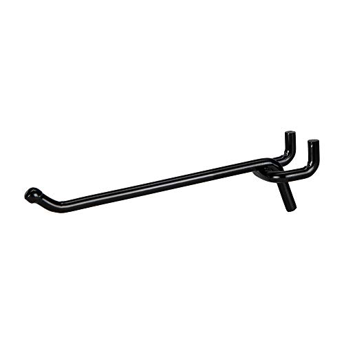 Presa Heavy Duty Black Steel Peg Board Shelving Hooks, 4-Inch, 50-Pack