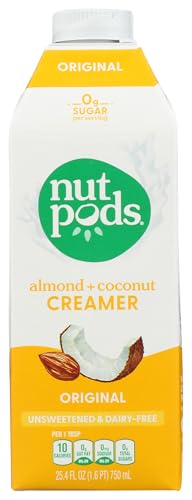 nutpods® Unsweetened Original Coffee Creamer, dairy-free, 25.4oz