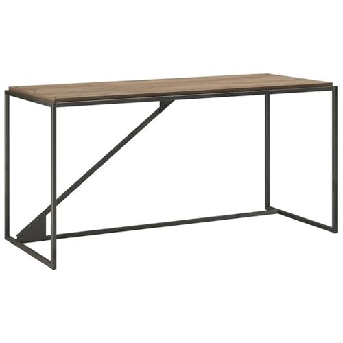 Bush Home Refinery 62W Industrial Desk in Rustic Gray