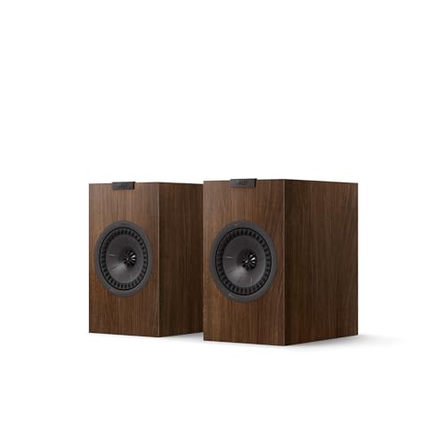 KEF Q1 Meta Bookshelf Speaker (Walnut, Pair)