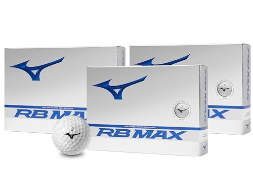 Mizuno RB MAX Golf Balls | White | 3 Pack