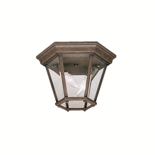Kichler 9850TZ Madison Outdoor Ceiling 2-Light, Tannery Bronze