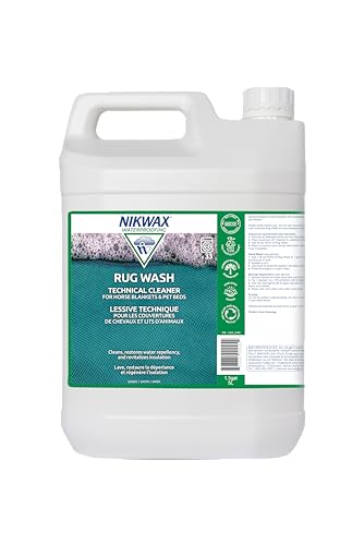 Nikwax Rug Wash, 5L, Detergent for Synthetic horse blankets, Pet beds, turnout sheets,