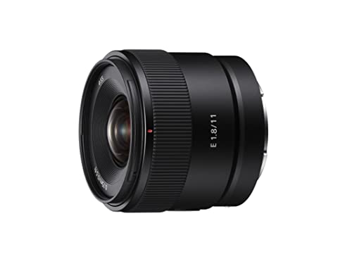 Sony E 11mm F1.8 APS-C Ultra-Wide-Angle Prime for Cameras, Black
