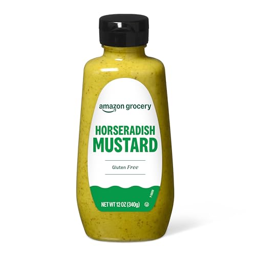 Amazon Grocery, Horseradish Mustard, 12 Oz (Previously Happy Belly, Packaging May Vary)