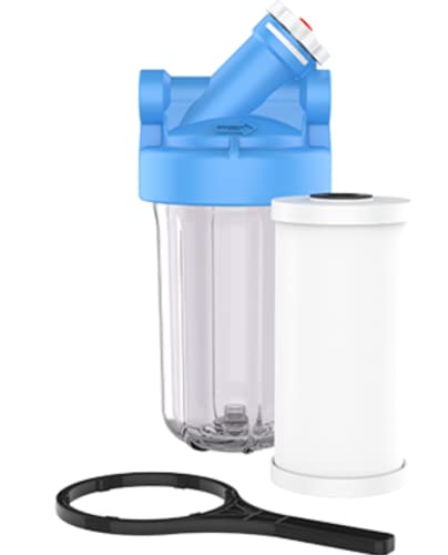 Pentair OMNIFilter BF36C Water Filter System, 10" Premium Whole House Big Blue Heavy Duty with Bypass, 1" NPT, Includes 10" Housing, TO8 Carbon Cartridge and All Tools