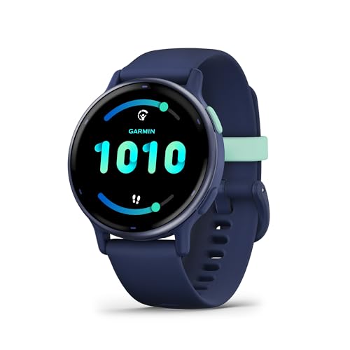 Garmin vívoactive 5, Health and Fitness GPS Smartwatch, AMOLED Display, Up to 11 Days of Battery, Navy