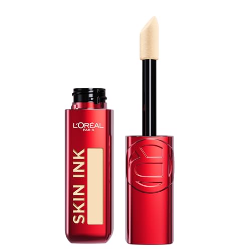 L'Oreal Paris Infallible Skin Ink 2-in-1 Foundation Concealer Hybrid Face Makeup, up to 48HR Transfer-Resistant with Medium Coverage, 100 Light Warm
