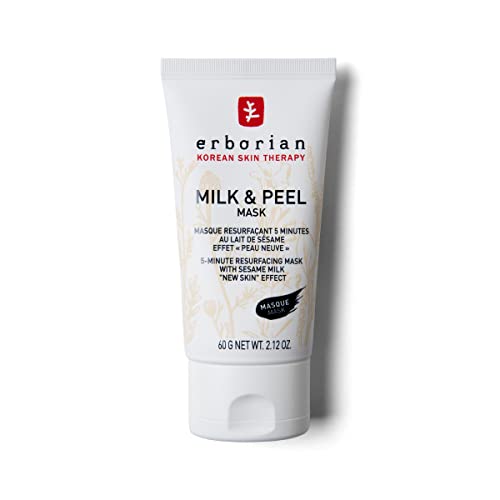 Erborian Milk & Peel Mask, Gentle Hydrogel‑Effect Exfoliates, Smooths & Refines for Refreshed, Renewed Mirror‑Skin, Korean Skincare, All Skin Types