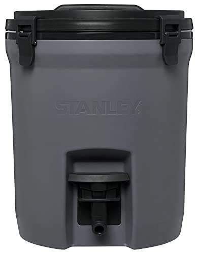 Stanley Adventure Fast Flow Water Jug 2 Gallon | Leakproof Ice Water Dispenser | Insulated Beverage Cooler | Easy Pour Spigot and Latched Foam Lid | BPA-Free | Charcoal