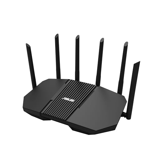 ASUS RT-BE90U Tri-Band WiFi 7 Router: Commercial-Grade Network Security, AiMesh Extendable Router, Quad 2.5G Ports, Smart Home Master