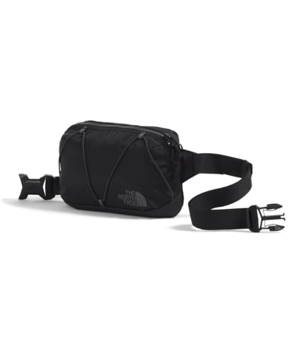 THE NORTH FACE Terra Lumbar Hiking Hip Pack - 1 Liter Storage Belt Bag, Water Repellent Finish, Adjustable Strap, TNF Black/Asphalt Grey, One Size