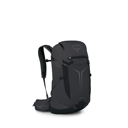 Osprey Sportlite 30L Lightweight Hiking Backpack for Men and Women - Everyday Hiking Bag - Travel Daypack, Raven Black