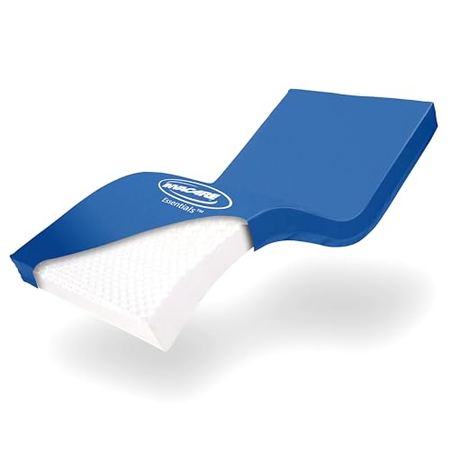 Invacare Hospital Bed Mattress, Fluid-Resistant Removable Cover, Long Term Care Pressure Redistribution Medical-Grade Foam Mattress, 5 Fortress Shaped Cells, Made in The USA (36x80x6 Inches)