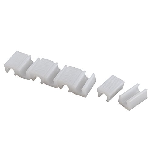 uxcell Plastic Chair Foot Floor Glides Tubing Caps Cover Protector 10mm Dia 8 Pcs White