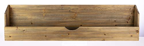 Kiera Grace Muskoka Cantu Wooden Floating Shelf-36.5"x3.5"x9.5",Natural Walnut-Perfect for Displaying Precious Frames of Memory, Decorative Pieces for Home, Office, and Restaurant