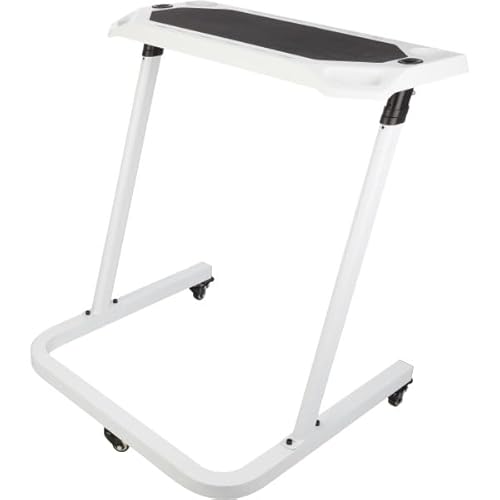 Bike Desk - Rolling Laptop Cart for Stationary Bike or Trainer - Adjustable Standing Desk to Exercise While Working or Watching TV by RAD Cycle