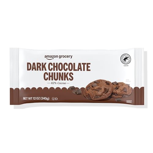 Amazon Grocery, Dark Chocolate Chunks, 12 Oz