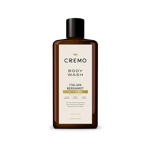 Cremo Body Wash for Men, Rich-Lathering Italian Bergamot, 16 Fl Oz