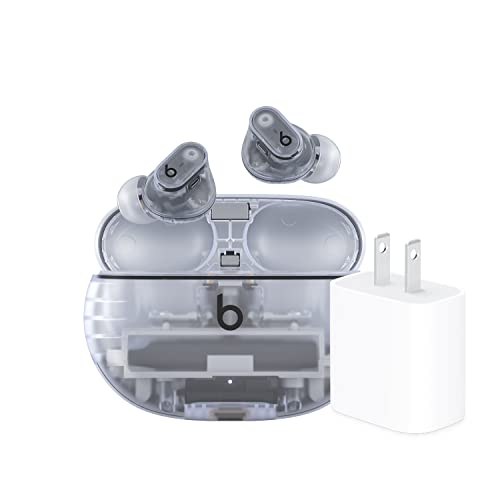 Beats Studio Buds + with Apple 20W USB-C Power Adapter - Transparent