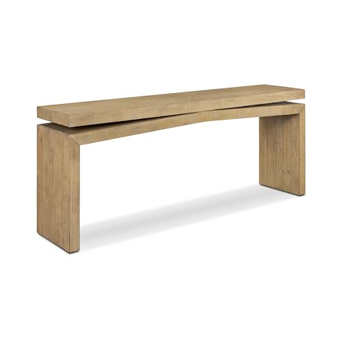 Poly & BARK Tenby Console Table in Natural Wood with Slim Modern Profile, Clean Lines, and Versatile Design for Entryways and Living Spaces