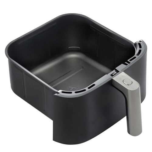 COSORI Turboblaze 6Qt Air Fryer Original Basket, Replacement Accessories for CAF-DC601-KUS Air Fryer, Ceramic, Non-Stick, Dishwasher-Safe, CRP-DC601RB-KUS, Dark Grey