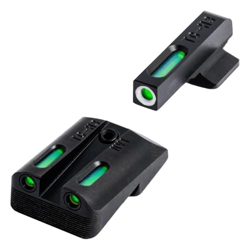 TRUGLO TFX Handgun Sight | Durable Shock-Resistant Compact Brightly Glowing Tritium & Fiber-Optic Xtreme Day/Night Sight, Compatible with 1911 260/450 Handguns
