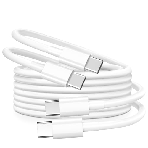 OIITH USB C to USB C Cable 6FT 60W USB C Charger Cable USB C Cord 2Pack Type C Fast Charge Cable for iPhone 16/15/Samsung/Android/Huawei/Google/Switch/MacBook/iPad and Other USB-C Port Devices