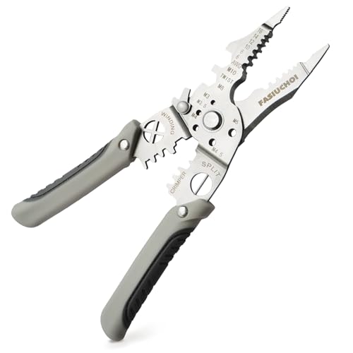 Multi-function Wire Stripper Tool Electrical, 9-in-1 Wire Cutter & Wire Crimping Tool, Adjustable AWG 6-16, Comfortable Grip and Refined Craftsmanship