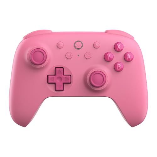 8BitDo Ultimate 2C Bluetooth Controller for Switch/Switch 2, Wireless Controller with 6-Axis Motion Control, Rumble Vibration, Refined D-Pad and Bumpers, and Hall Effect Joysticks (Pink)