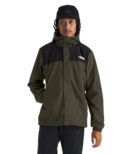 The North Face Men's Antora Jacket (Standard & Big Size) - Waterproof & Windproof Rain Coat, Secure Zip Hand Pockets, New Taupe Green/TNF Black, 3X-Large