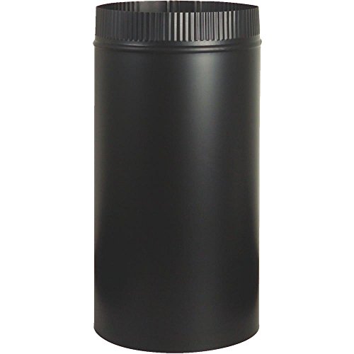 UNITED STATES HDW BM0103 7" x 12" Stove Pipe, Black