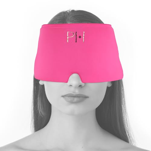Paris Hilton - Headache Relief Cap, Hot & Cold Therapy Gel Cap for Migraine, Stress, and Tension Pain Relief (Pink)