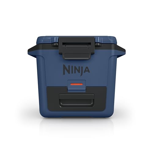 Ninja FB131BL FrostVault 30qt Hard Cooler with Dry Zone, Integrated Fridge-Temp Dry Storage Drawer, Premium Heavy-Duty Insulated Cooler, Keeps Ice for Days, Lakeshore Blue