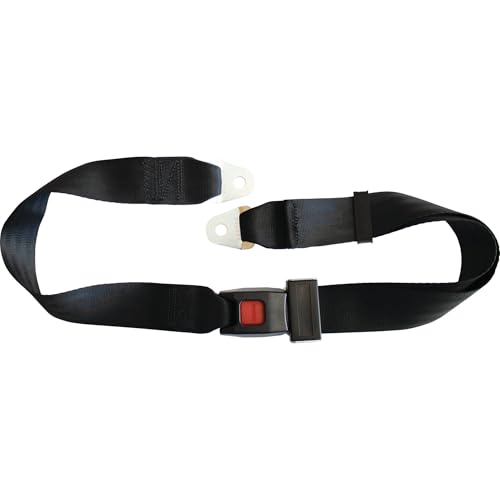 RHOX SEAT‑2000 Universal Golf Cart Seat Belt 60" Heavy‑Duty 2" Lap Belt, Fits EZGO, Club Car, Yamaha,FMVSS/SAE Safety‑Compliant