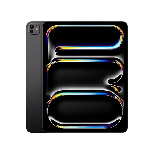 Apple iPad Pro 13-inch (M5): Ultra Retina XDR Display, 256GB, Landscape 12MP Front Camera/12MP Back Camera, LiDAR Scanner, Wi-Fi 7 with Apple N1, Face ID, All-Day Battery Life — Space Black
