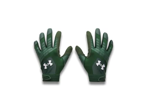 Under Armour Men's Clean Up Baseball Gloves, (301) Forest Green/Forest Green/White, Small