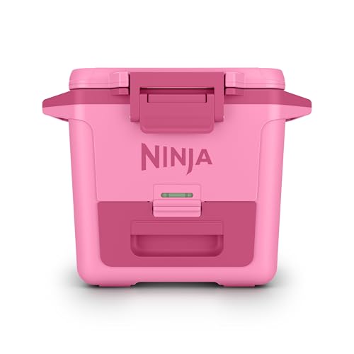 Ninja FrostVault 30qt Hard Cooler with Dry Zone | Integrated Fridge-Temp Dry Storage Drawer | Premium Heavy-Duty Insulated Cooler | Keeps Ice Cold for Days | Strawberry Rhubarb | FB131BP