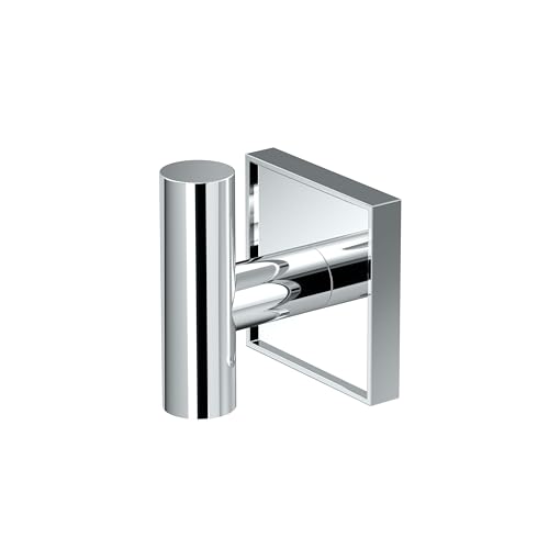 Gatco Bath Towel Hook | Wall Mount Bathroom Towel Holder, Modern Robe and Towel Hook | Mode 5615, Chrome