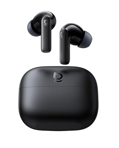 Baseus Bass BP1 NC Hybrid Active Noise Cancelling Wireless Earbuds, 12mm Super-Bass Driver, 41H Playtime, Bluetooth 6.0, IP55 Waterproof, 4-Mic AI ENC, 24 Customizable EQ