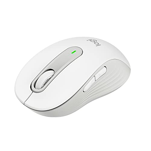 Logitech Signature M650 Wireless Mouse - for Small to Medium Sized Hands, 2-Year Battery, Silent Clicks, Customizable Side Buttons, Bluetooth, for PC/Mac/Multi-Device/Chromebook - Off White