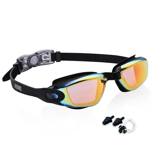 Aegend Swim Goggles - Kids Swimming Goggles for 3-14 Boys Girls Youth No Leaking Clear Vision