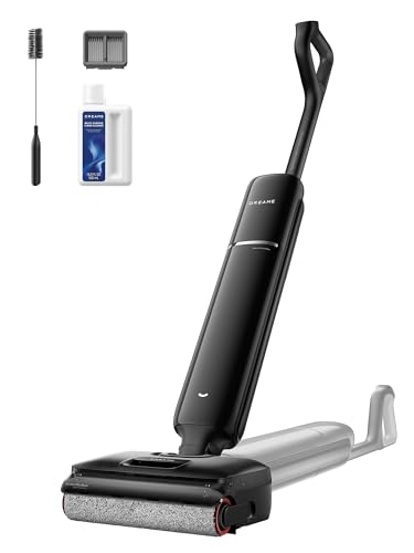 DREAME Aero Wet Dry Vacuum Cleaner, All-in-ONE Vacuum Mop for Wet & Dry Messes, 0 Hair Residue Great for Pet Owners, One-Press Self-Clean, 180° Lie Flat, 35mins Runtime for Hard Floor Cleaning
