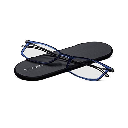 ThinOptics Unisex Adult Glasses Reading, Blue, 1.50 US