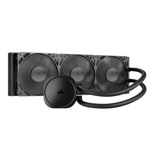 CORSAIR Nautilus 360 RS Liquid CPU Cooler – 360mm AIO – Low-Noise – Direct Motherboard Connection – Daisy-Chain – Intel LGA 1851/1700, AMD AM5/AM4 – 3X RS120 Fans Included – Black