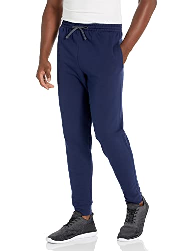 Jerzees Men's NuBlend Fleece Joggers & Sweatpants, Joggers-Navy, Medium